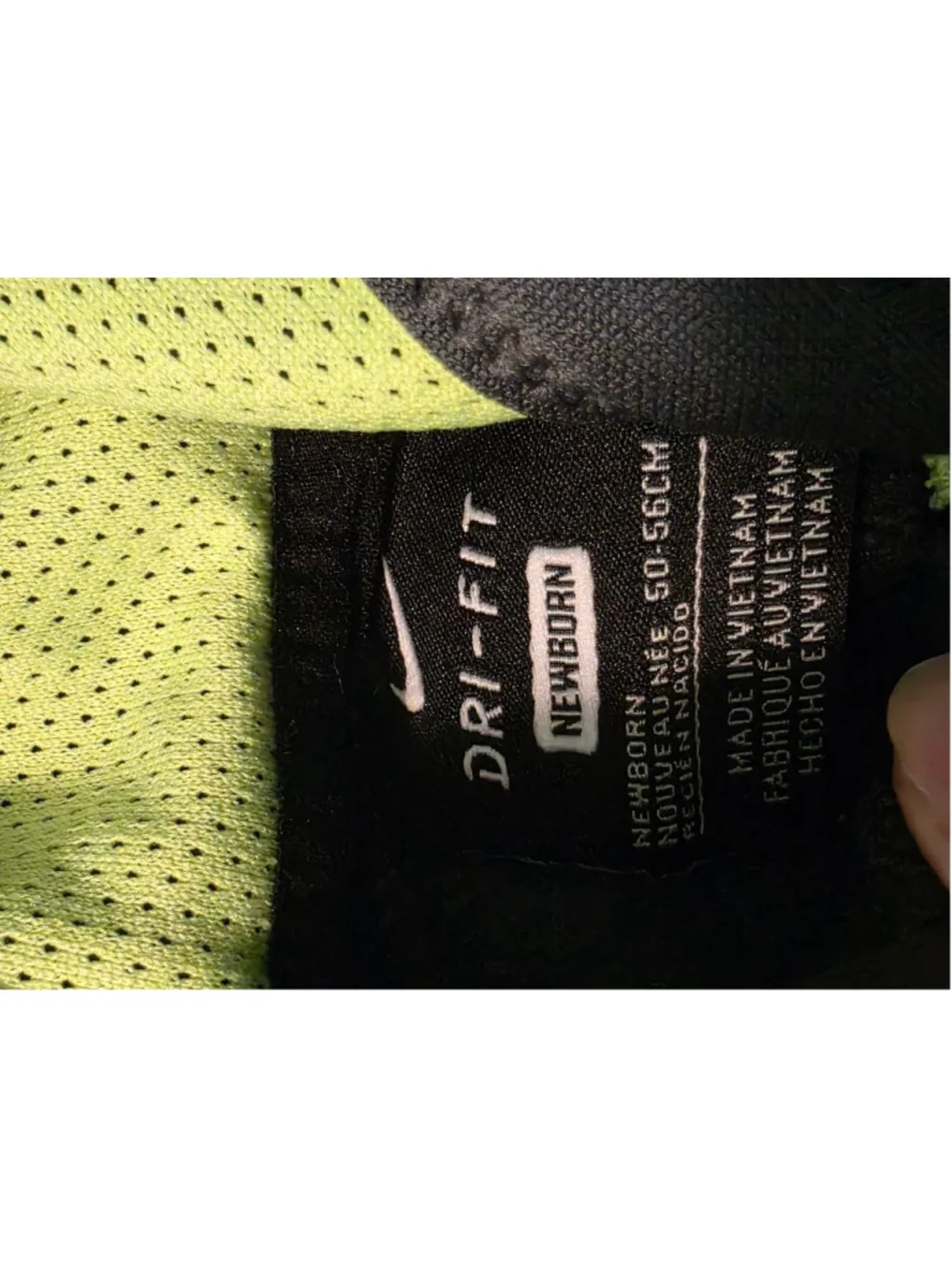 Baby Nike Gray Green Dri-Fit Hooded Footie Newborn‎